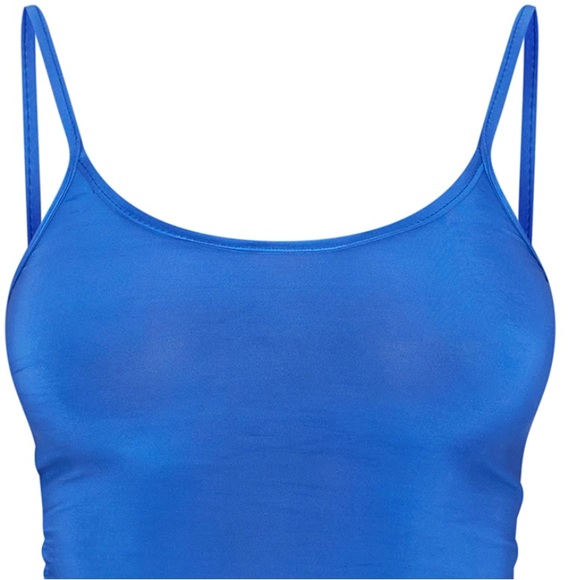 Forever 21 Blue Slinky Crop Cami Tank Top - Picture 4 of 8